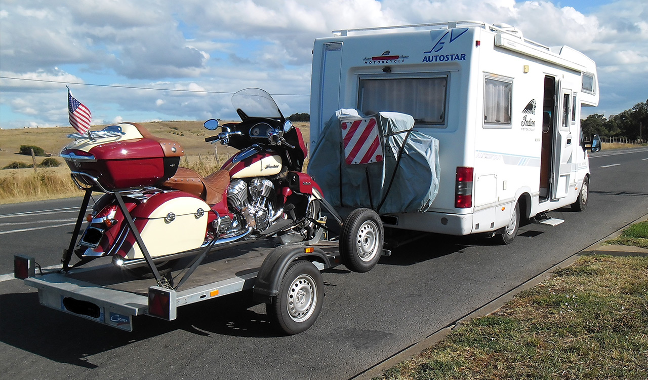 Les remorques motos pour camping-car XL 150 et XL 180